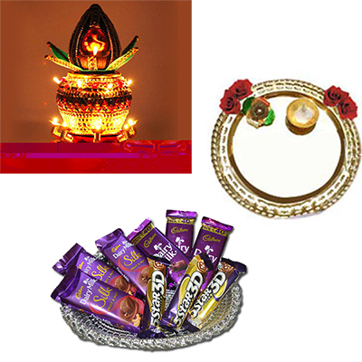 "Diwali Pooja Thali - code DP05 - Click here to View more details about this Product